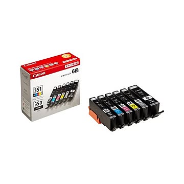 キャノンインクタンク 【6色入りマルチパック×1P】 BCI-351+350／6MP