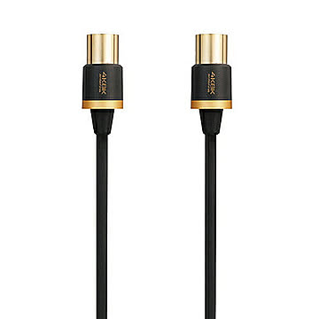エレコム 4K8K対応TV用アンテナケーブル(短尺モデル) DH-ATSS48K207BK 管理No. 4953103311510