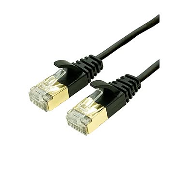 ミヨシ　 カテゴリー7 スリムLANケーブル 10m ブラック TWM-710BK