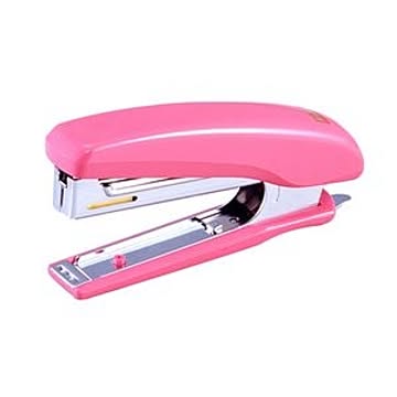 (まとめ) マックス ホッチキス 20枚とじ ピンク HD-10D 1個 【×10セット】