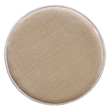トシシミズ 円形座布団 ミルクティー色 チェアパッド 3層低反発高反発 LM-102 約35cm
