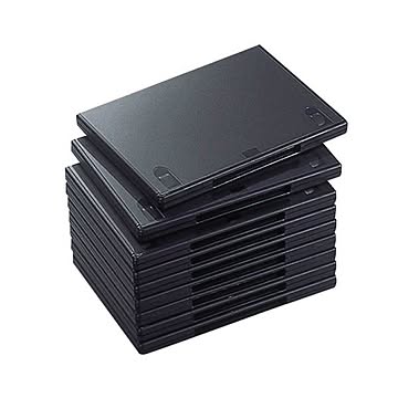 まとめエレコム DVDトールケース 1枚収納ブラック CCD-DVD03BK 1パック10枚×5セット