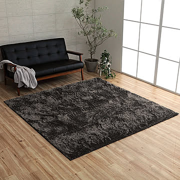 イケヒコ・コーポレーション ルフォン ラグ 185×185cm グレー 3986329