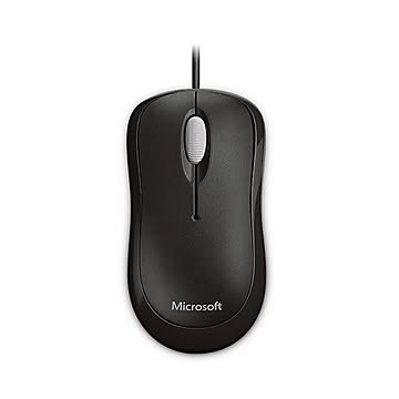 （まとめ）マイクロソフト ベーシック オプティカルマウス ブラック P58-00071 1台【×5セット】