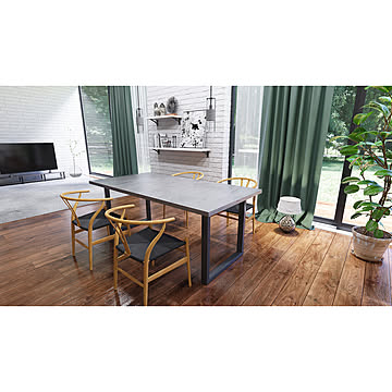 モールテックス ダイニングテーブル 1600×800 グレー