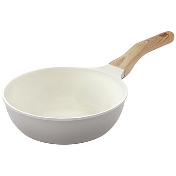 ナチュかる フライパン 炒め鍋 22cm IH/ガス火対応 NTL-W22 全2色