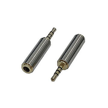 変換名人 AVプラグ 3.5mm(メス) to 2.5mm(オス)4極 AV/35J-25PT 管理No. 4571284882065