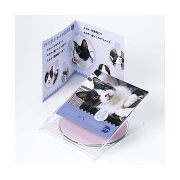 （まとめ）サンワサプライ インクジェットCD・DVDケースカード（見開き・つやなしマット） JP-IND2N×5セット