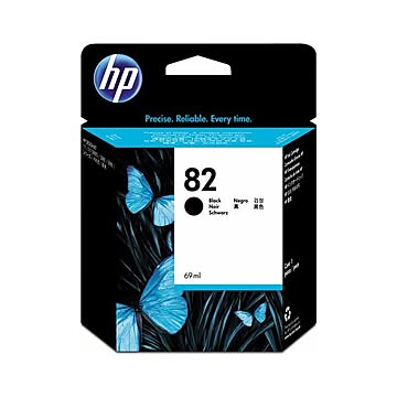 HP HP82 インクカートリッジブラック 69ml 顔料系 CH565A 1個