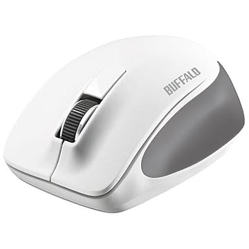 バッファロー 無線 BlueLED 3ボタン プレミアムフィットマウス ホワイト BSMBW300MWH
