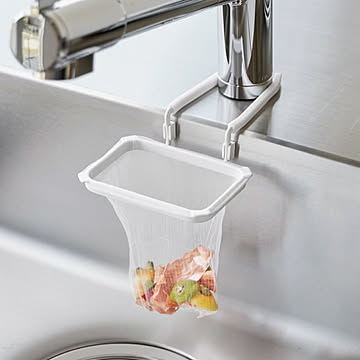  山崎実業 蛇口にかける水切りネットホルダー タワー tower 