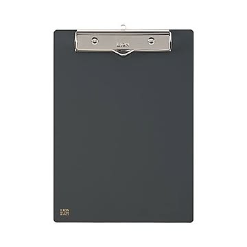 （まとめ）ライオン事務器 PETカラー用箋挟B5タテ ダークグレー No.210K 1枚 【×10セット】