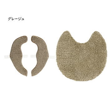 トイレマット 便座マット セット MARURU SELECT JUST FIT 58x58cm＋フリー カキウチ