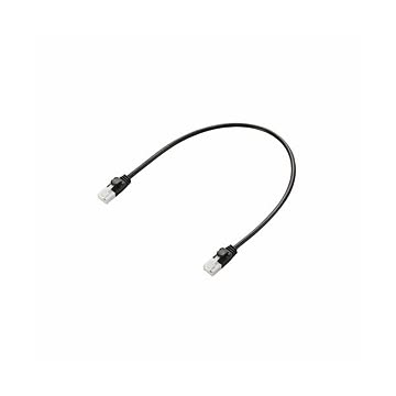 (まとめ)エレコム ツメ折れ防止短尺LANケーブル(Cat6準拠) LD-GPYTB/BK03【×10セット】