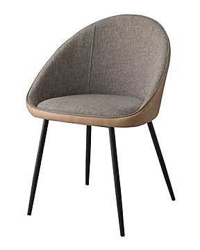 ベージュチェア W56×D50×H79×SH46