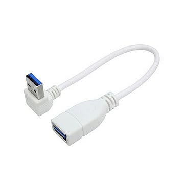 変換名人 USB3.0L型ケーブル延長20(下L) USB3A-CA20DL