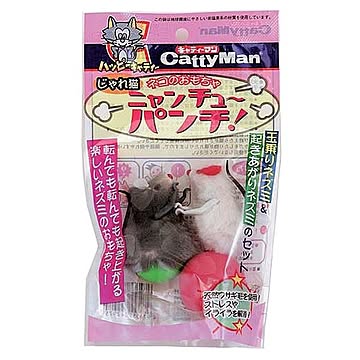 （まとめ）キャティーマンじゃれ猫 ニャンチューパンチ！【×12セット】