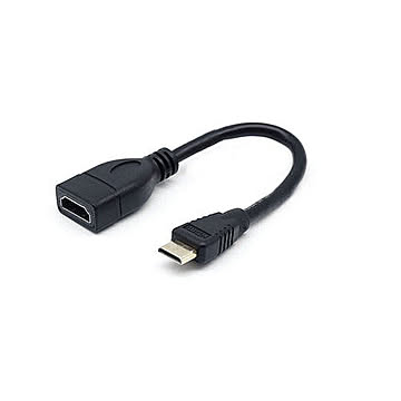 JTT miniHDMIオス-HDMIメス変換ケーブル15cm JTMIHDM-HDF15 管理No. 4520008254053