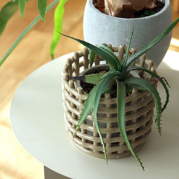 ferm LIVING Ceramic Basket Small ポット かご