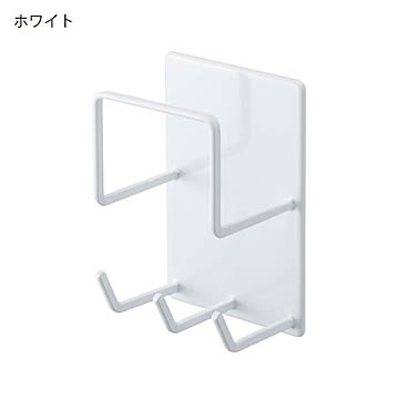 山崎実業 tower マグネットバスルームクリーニングツールホルダー ホワイト