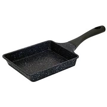 36個セット 卵焼き器 15×20cm 軽量ダイヤモンドマーブルコーティング 玉子焼きフライパン ブラック