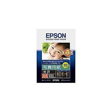 EPSON 純正A4 写真用紙（光沢・100枚） KA4100PSKR