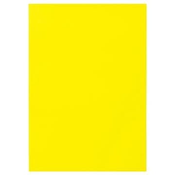 （まとめ） TANOSEE 色画用紙 八つ切 レモン 1パック（10枚） 【×30セット】