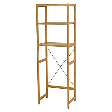 キッチン収納/収納ラック 【幅56×奥行40×高さ171cm】 木製 脚付き 〔台所 リビング〕 組立品【代引不可】