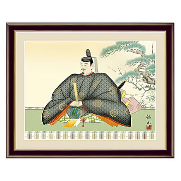 アート 額絵 天神 奥居 佑山 本紙サイズ F4(約31x23cm) 額サイズ 42x34cm 三幸