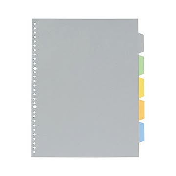 （まとめ）キングジム透明ポケット用カラーインデックス(多穴) A4タテ 2・30穴 5色5山 7907P 1組 【×20セット】
