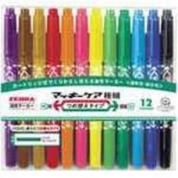 (業務用3セット) ZEBRA ゼブラ 油性ペン/マッキーケア 細・極細/12色組み 詰め替えタイプ YYTS5-12C