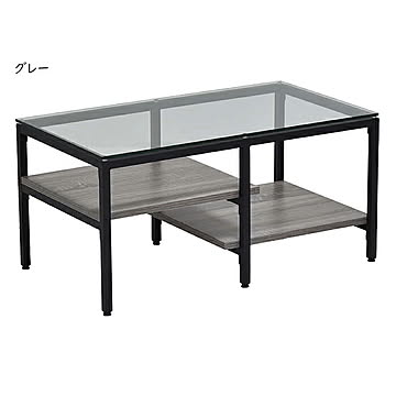 ガラスセンターテーブル 組立式 ONTB0294 幅800x奥行445x高さ390mm B.Bファニシング