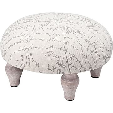 Blossom ブロッサム コットン レーヨンのオットマン 木製 直径30cm×高さ17cm COL-002C