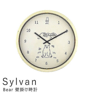 Sylvan（シルヴァン） Bear 壁掛け時計 m11690