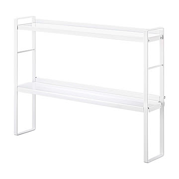 山崎実業 tower コンロ奥隙間ラック 2段 ホワイト