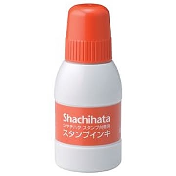 （まとめ） シャチハタ スタンプ台専用補充インキ 40ml 朱色 SGN-40-OR 1個 【×10セット】