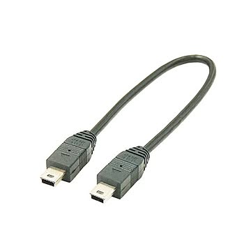 (まとめ)変換名人 USBケーブル20cm miniHOST to miniHOST USBM5H-M5H20×10セット