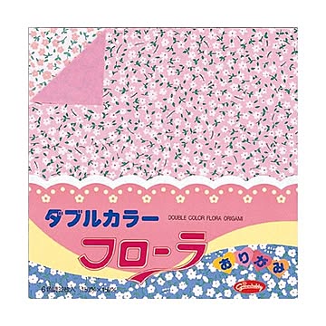 （まとめ） ショウワグリム 折紙 ダブルカラー花柄 23-1851 32枚 15cm【×20セット】