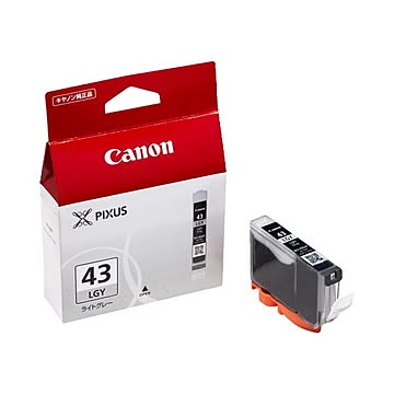 （まとめ） キャノン Canon インクタンク BCI-43LGY ライトグレー 6383B001 1個 【×3セット】