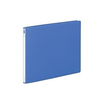 （まとめ）LIHITLAB スナッチファイル F-538 A3E 藍【×5セット】