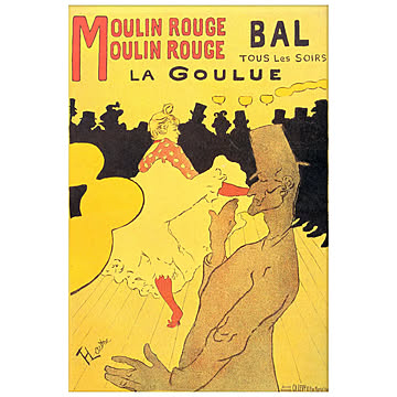 【Bauhaus Japan】Toulouse-Lautrec "Moulin-Rouge - La Goulue"/アートポスター/モダンポスター/バウハウスポスター