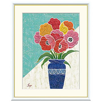 額絵 チューリップ 佐藤沙耶 52x42cm 三幸