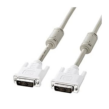 （まとめ）サンワサプライ DVIケーブル（シングルリンク、2m） KC-DVI-2K【×2セット】