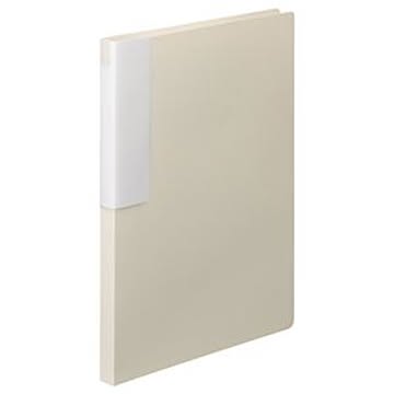 （まとめ） TANOSEE レターファイル（PP） A4タテ 120枚収容 背幅18mm オフホワイト 1冊 【×30セット】