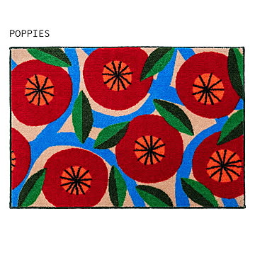 クリーンテックス・ジャパン BOOKHOU design 室内用マット 45x65cm POPPIES