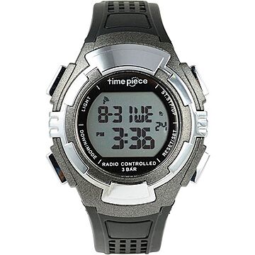 Time Piece（タイムピース） 腕時計 電波時計 ソーラー（デュアルパワー） デジタル ガンメタ TPW-002GM