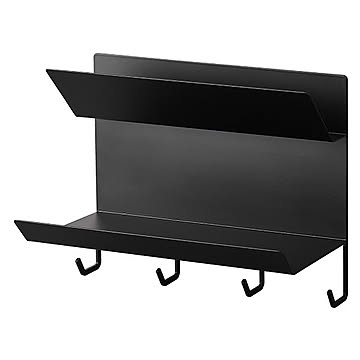 tower タワー (山崎実業) フック付きマグネット手袋ホルダー Magnetic Glove Organizer With Hooks マグネット 玄関 収納 整理整頓 フック スチール シンプル