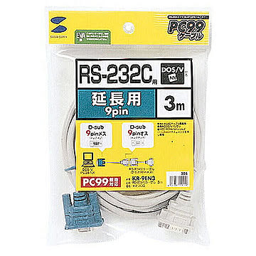 RS-232C延長ケーブル(3m) 管理No. 4969887553305
