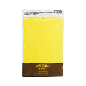 （まとめ） マグタッチシート ツヤ無しタイプ CR-MG2030-Y 黄 1枚入 【×10セット】