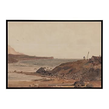 ポスター 名画 絵画 横 a0 a1 a2 a3 a4 b0 b2 b1 b3 b4 海岸【bn-poster-5560】